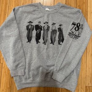 Zoot Suits Pachuco Gray Graphic Crewneck size Medium